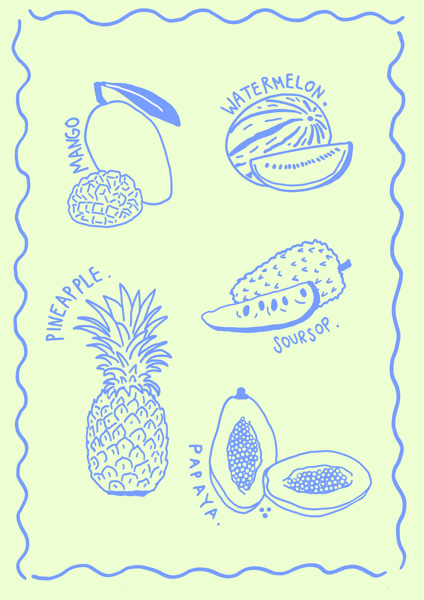 KITCHEN POSTER: Tropical